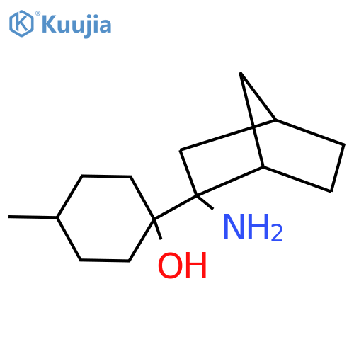 1-{2-aminobicyclo2.2.1heptan-2-yl}-4-methylcyclohexan-1-ol structure