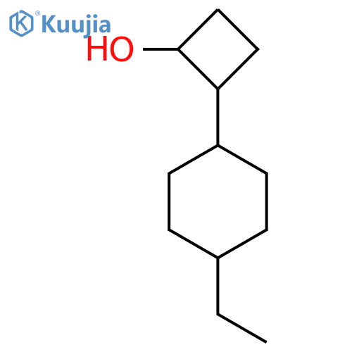 2-(4-Ethylcyclohexyl)cyclobutan-1-ol structure