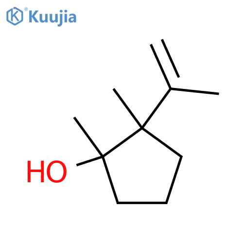 1,2-dimethyl-2-(prop-1-en-2-yl)cyclopentan-1-ol structure