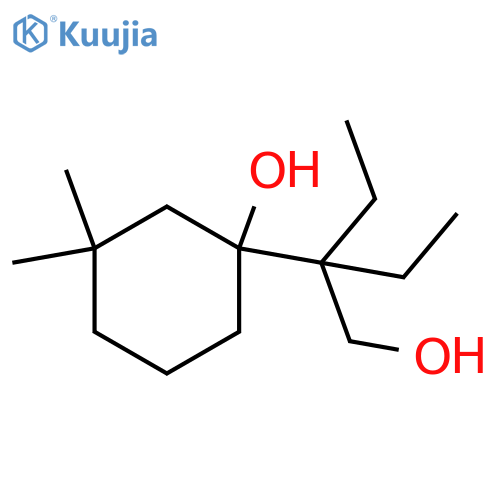 1-(2-ethyl-1-hydroxybutan-2-yl)-3,3-dimethylcyclohexan-1-ol structure