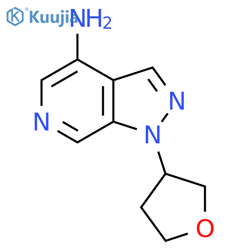 1-(oxolan-3-yl)-1H-pyrazolo3,4-cpyridin-4-amine structure