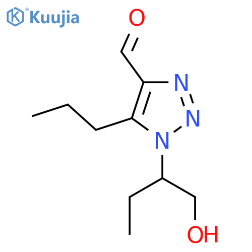 1-(1-hydroxybutan-2-yl)-5-propyl-1H-1,2,3-triazole-4-carbaldehyde structure