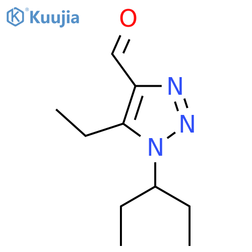 5-ethyl-1-(pentan-3-yl)-1H-1,2,3-triazole-4-carbaldehyde structure