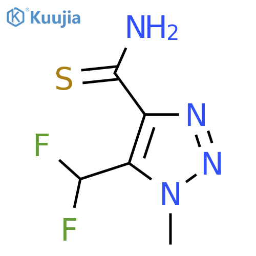 5-(difluoromethyl)-1-methyl-1H-1,2,3-triazole-4-carbothioamide structure