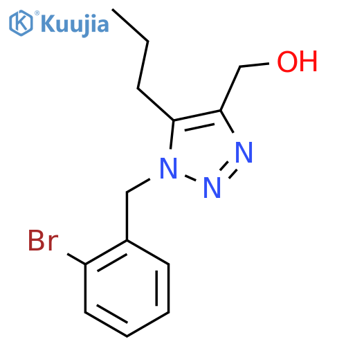 {1-(2-bromophenyl)methyl-5-propyl-1H-1,2,3-triazol-4-yl}methanol structure