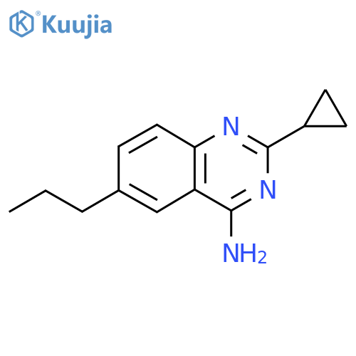 2-cyclopropyl-6-propylquinazolin-4-amine structure
