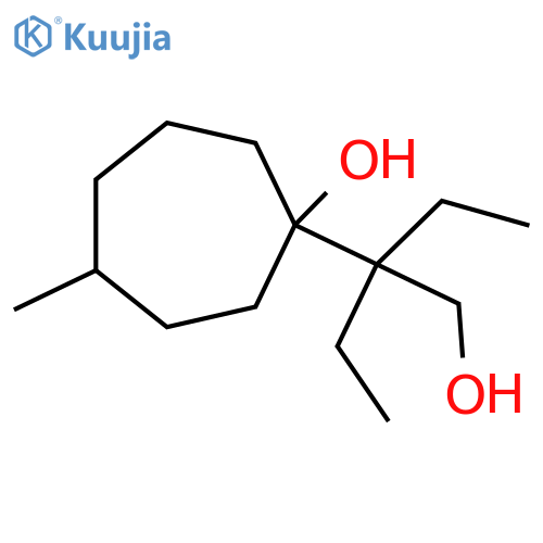 1-(2-Ethyl-1-hydroxybutan-2-yl)-4-methylcycloheptan-1-ol structure