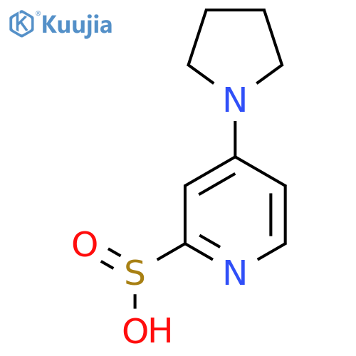 4-(pyrrolidin-1-yl)pyridine-2-sulfinic acid structure