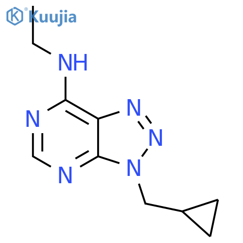3-(cyclopropylmethyl)-N-ethyl-3H-1,2,3triazolo4,5-dpyrimidin-7-amine structure