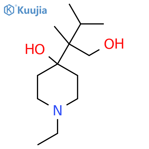 1-Ethyl-4-(1-hydroxy-2,3-dimethylbutan-2-yl)piperidin-4-ol structure