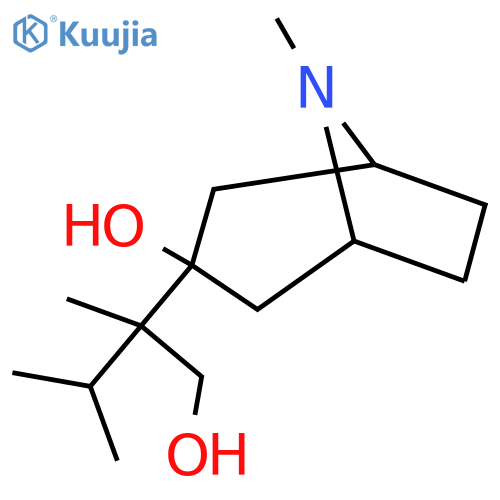 3-(1-hydroxy-2,3-dimethylbutan-2-yl)-8-methyl-8-azabicyclo3.2.1octan-3-ol structure