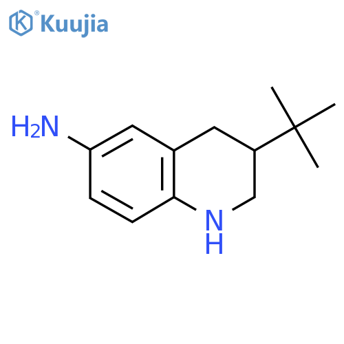 3-tert-butyl-1,2,3,4-tetrahydroquinolin-6-amine structure