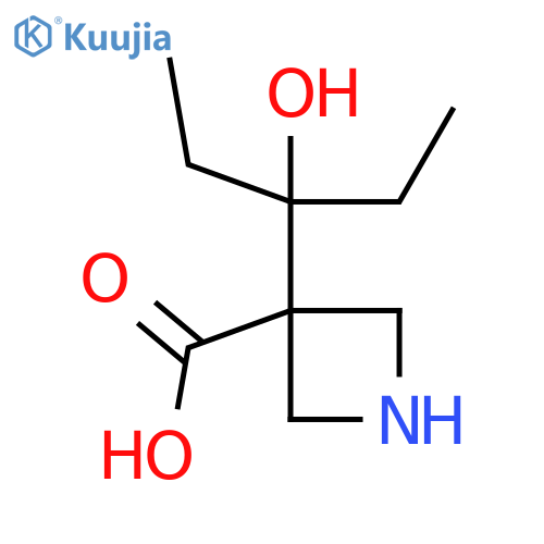 3-(3-hydroxypentan-3-yl)azetidine-3-carboxylic acid structure