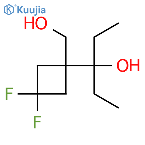 3-3,3-difluoro-1-(hydroxymethyl)cyclobutylpentan-3-ol structure
