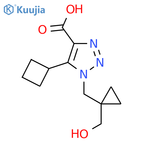 5-cyclobutyl-1-{1-(hydroxymethyl)cyclopropylmethyl}-1H-1,2,3-triazole-4-carboxylic acid structure