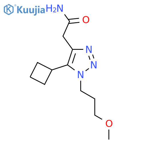 2-5-cyclobutyl-1-(3-methoxypropyl)-1H-1,2,3-triazol-4-ylacetamide structure