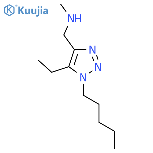 (5-ethyl-1-pentyl-1H-1,2,3-triazol-4-yl)methyl(methyl)amine structure