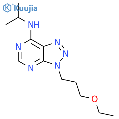 3-(3-ethoxypropyl)-N-(propan-2-yl)-3H-1,2,3triazolo4,5-dpyrimidin-7-amine structure