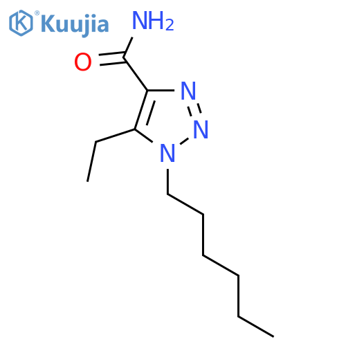 5-ethyl-1-hexyl-1H-1,2,3-triazole-4-carboxamide structure