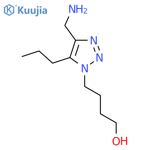 4-4-(aminomethyl)-5-propyl-1H-1,2,3-triazol-1-ylbutan-1-ol structure