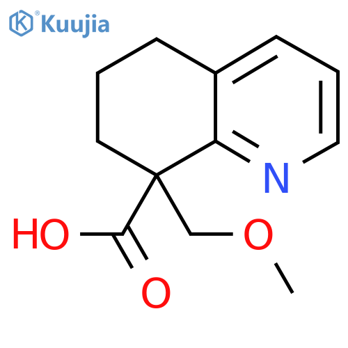 8-(Methoxymethyl)-5,6,7,8-tetrahydroquinoline-8-carboxylic acid structure