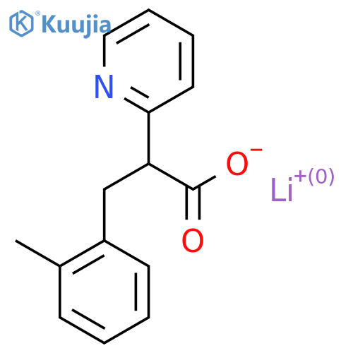 lithium(1+) ion 3-(2-methylphenyl)-2-(pyridin-2-yl)propanoate structure