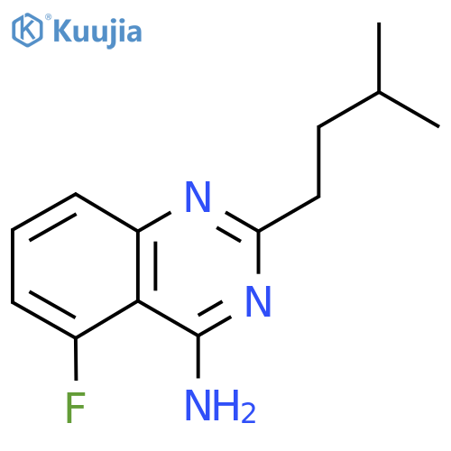 5-fluoro-2-(3-methylbutyl)quinazolin-4-amine structure
