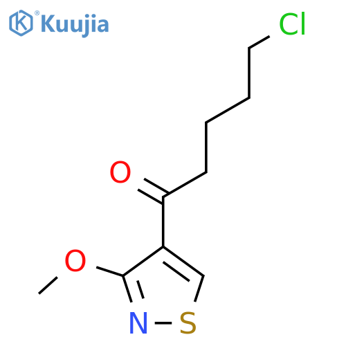5-Chloro-1-(3-methoxy-1,2-thiazol-4-yl)pentan-1-one structure