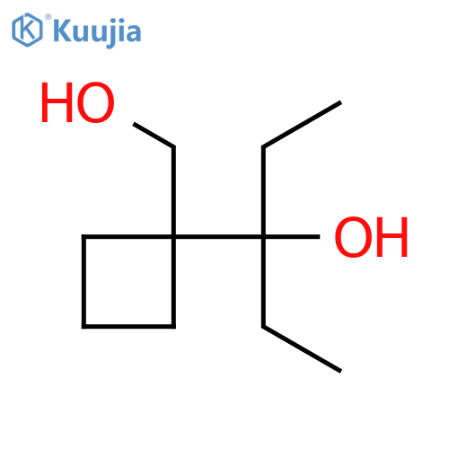 3-1-(hydroxymethyl)cyclobutylpentan-3-ol structure