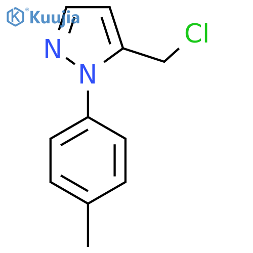 5-(chloromethyl)-1-(4-methylphenyl)-1H-pyrazole structure