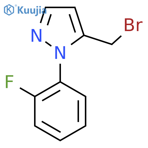 5-(bromomethyl)-1-(2-fluorophenyl)-1H-pyrazole structure