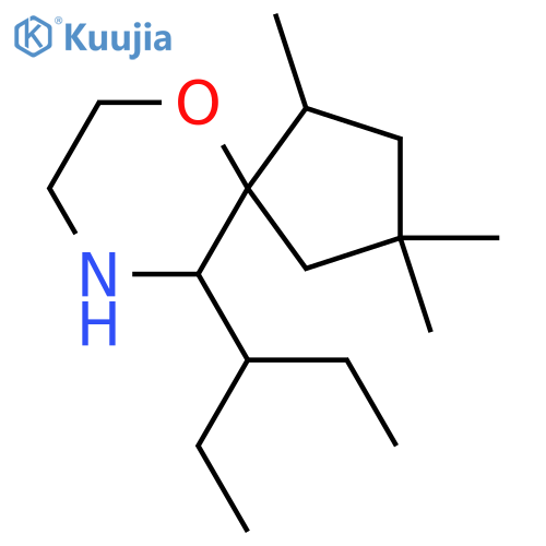 1,3,3-trimethyl-10-(pentan-3-yl)-6-oxa-9-azaspiro4.5decane structure