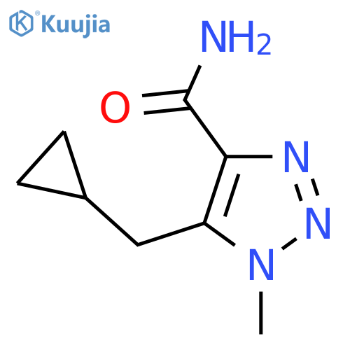 5-(cyclopropylmethyl)-1-methyl-1H-1,2,3-triazole-4-carboxamide structure