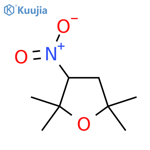 2,2,5,5-tetramethyl-3-nitrooxolane structure