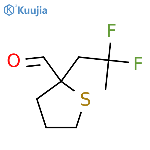 2-(2,2-Difluoropropyl)thiolane-2-carbaldehyde structure