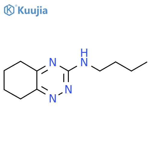 N-butyl-5,6,7,8-tetrahydro-1,2,4-benzotriazin-3-amine structure