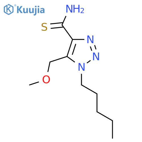 5-(methoxymethyl)-1-pentyl-1H-1,2,3-triazole-4-carbothioamide structure