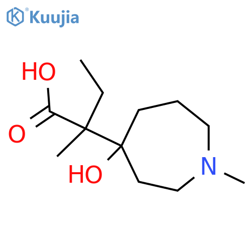 2-(4-hydroxy-1-methylazepan-4-yl)-2-methylbutanoic acid structure