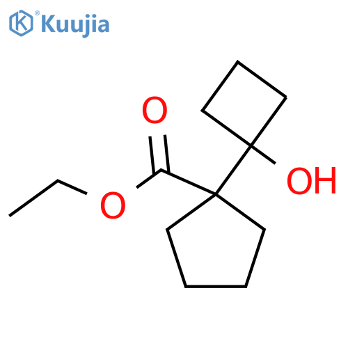 Ethyl 1-(1-hydroxycyclobutyl)cyclopentane-1-carboxylate structure