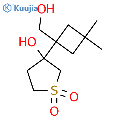 3-hydroxy-3-1-(hydroxymethyl)-3,3-dimethylcyclobutyl-1lambda6-thiolane-1,1-dione structure
