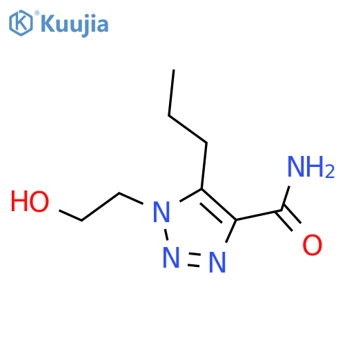 1-(2-hydroxyethyl)-5-propyl-1H-1,2,3-triazole-4-carboxamide structure