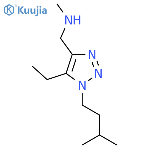 {5-ethyl-1-(3-methylbutyl)-1H-1,2,3-triazol-4-ylmethyl}(methyl)amine structure
