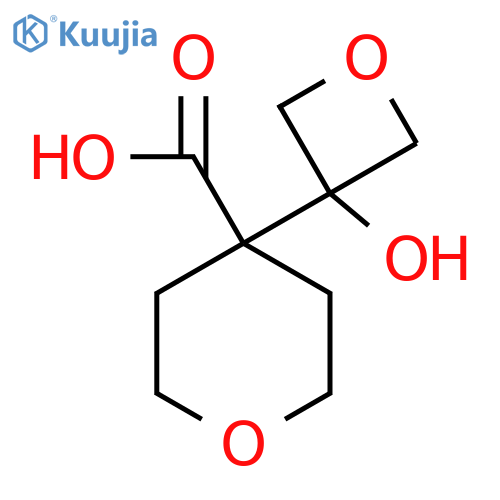 4-(3-hydroxyoxetan-3-yl)oxane-4-carboxylic acid structure