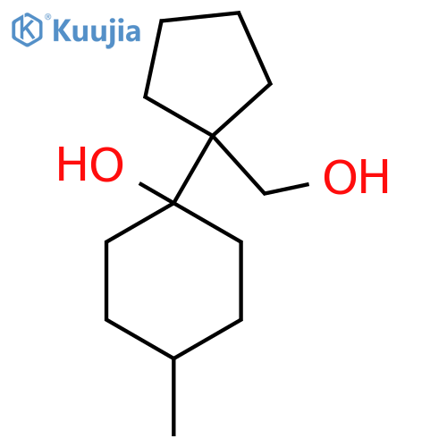 1-1-(hydroxymethyl)cyclopentyl-4-methylcyclohexan-1-ol structure