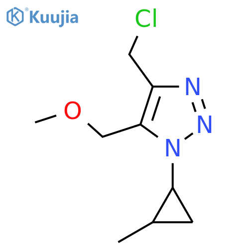 4-(chloromethyl)-5-(methoxymethyl)-1-(2-methylcyclopropyl)-1H-1,2,3-triazole structure