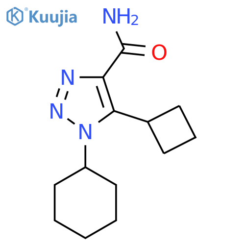 5-cyclobutyl-1-cyclohexyl-1H-1,2,3-triazole-4-carboxamide structure