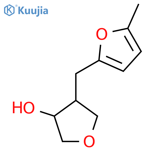 4-(5-methylfuran-2-yl)methyloxolan-3-ol structure