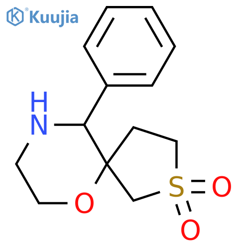 10-phenyl-6-oxa-2lambda6-thia-9-azaspiro4.5decane-2,2-dione structure