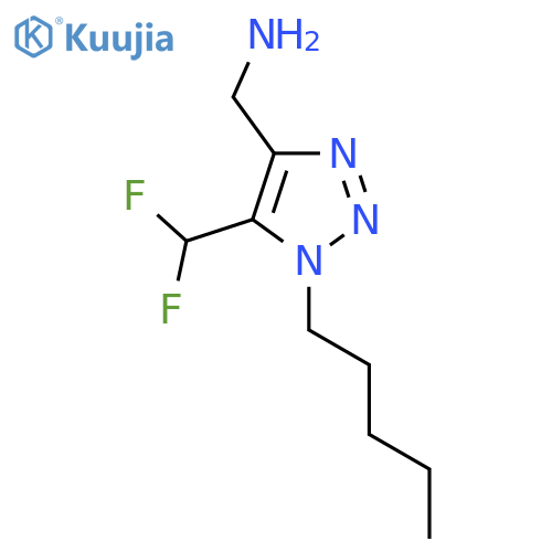 5-(difluoromethyl)-1-pentyl-1H-1,2,3-triazol-4-ylmethanamine structure
