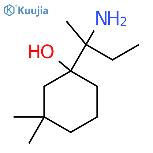 1-(2-aminobutan-2-yl)-3,3-dimethylcyclohexan-1-ol structure